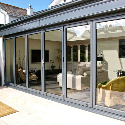 Schwingende und gleitende Glastür Fenster Hausrahmenlose Glasklapptür Schalldämmung 3mm-12mm Gehärtetes Glas Tür nach Maß geschnitten