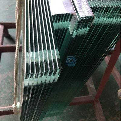 19 mm klares gehärtetes Glas für Vorhangwand, angepasste Farbe und Min. Größe 200 mm*200 mm