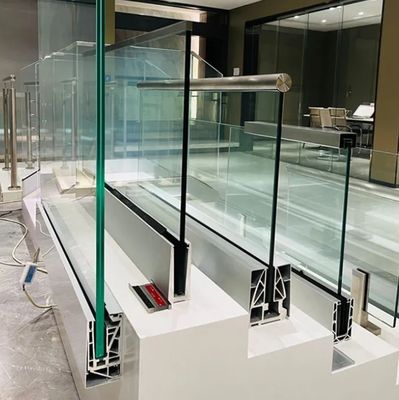 Position Deckgeländer Handgriffe für Ferienwohnungen Aluminiumglas U-Kanal Glaszaun Balustrade Geländer Position