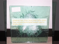 Kugelsicheres Glas 20mm 24mm 26mm 28mm 30mm Dreifachlaminiertes ballistisches kugelsicheres Glas für Fenstertüren