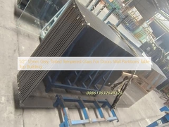 1/2' 12mm Grautöner Temperglas für Türen Wand Trennwände Tisch-Oberhaus